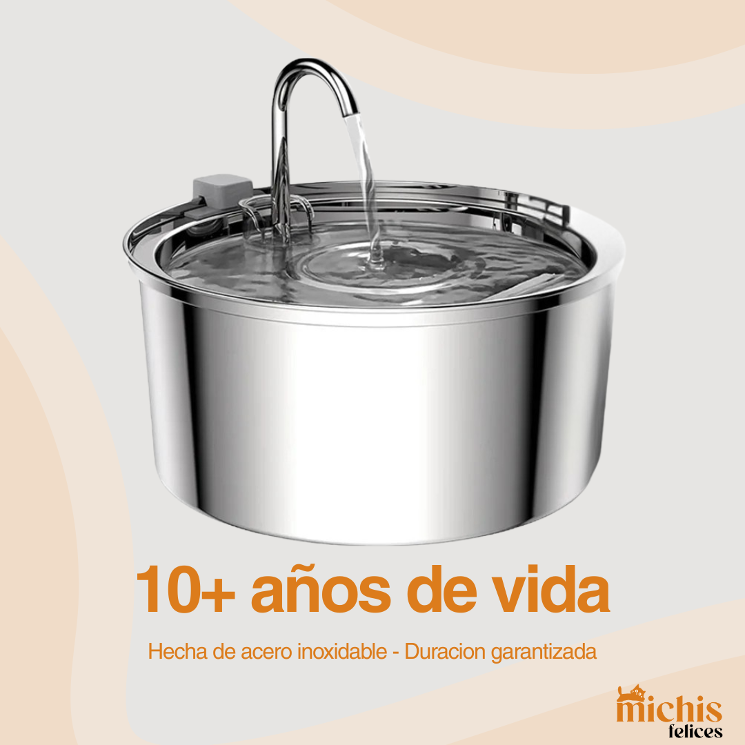 Michi Fuente de Acero Inoxidable