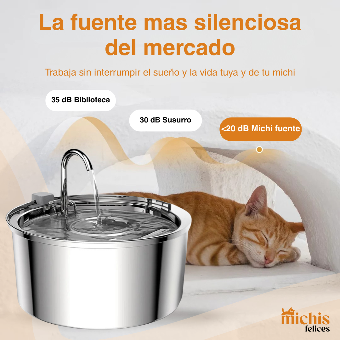 Michi Fuente de Acero Inoxidable